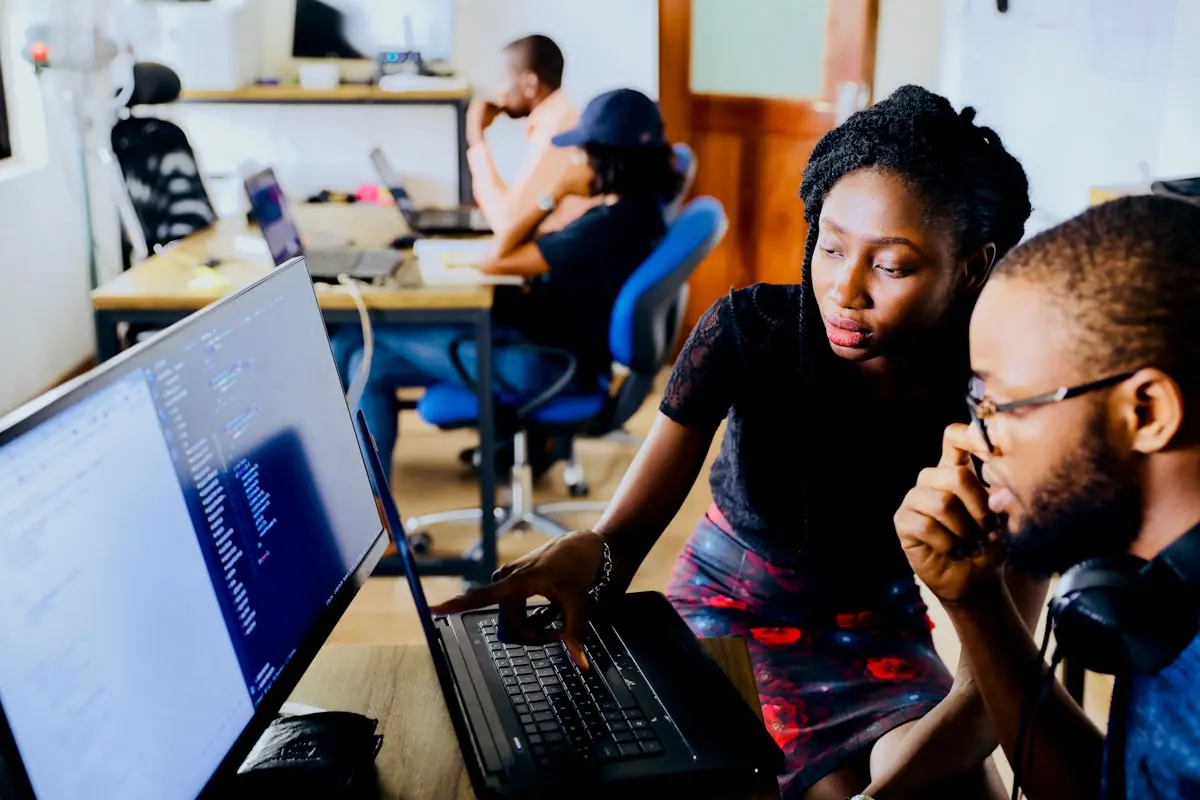 IT team collaboration and remote support session